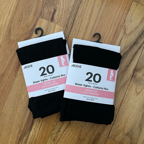 🔸ADD ON 5$ | ✨NWT | Ardene | Black Sheer Tights M/L - Picture 2 of 3